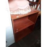 2 sets of cherrywood small shelf units