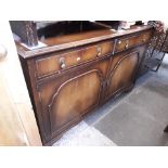 A mahogany sideboard