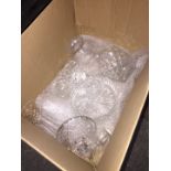 A box of glassware,