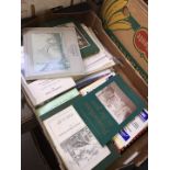 A box of Penwortham, Leyland, Preston, Fylde local history books.