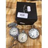 Three pocket watches