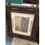 Pitch pine framed Victorian photo Amalgamated Society of Railway Servants