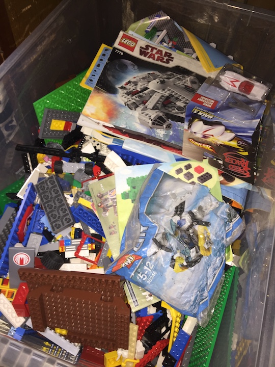 A box of Lego.