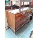 A 19th century mahogany chest of drawers on cabriole legs