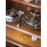 EPNS serving dish and other pieces