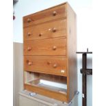 A pine chest of drawers - one drawer missing