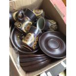 A box of Denby teaware