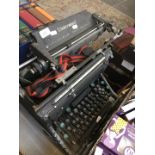 A vintage Underwood typewriter