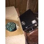 Gas mask and box camera