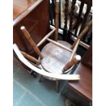 A pair of spindle back chairs