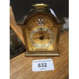 Small Swiza brass carriage clock