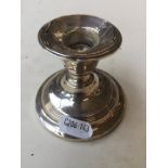 Small silver candlestick - damaged