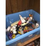 A box of misc toys.