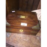 19th century brass bound rosewood box