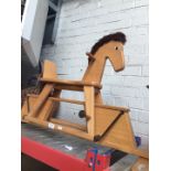 A Stern vintage rocking horse in original box