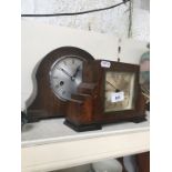 Two mantel clocks