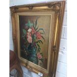 Leo Rawlings, still life oil on board, signed lower left, 30 x 40cm, framed