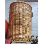 A wicker basket