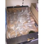 Box of glassware