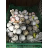 A box of golf balls