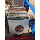 A box of 7" singles