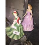 Two Royal Doulton figures 'Christmas Day' and 'Naomi'