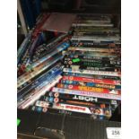 A box of DVD's