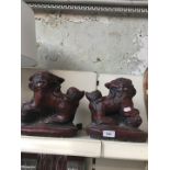 Pair of plaster dogs of foh