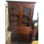 A modern hardwood cabinet bookcase