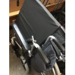 A Z-Tec folding aluminium transit wheelchair