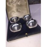 4 cased plated napkin rings