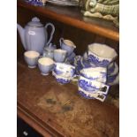 Carltonware coffee set and Royal Doulton Norfolk teaware