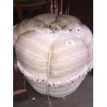 A white Pouffe