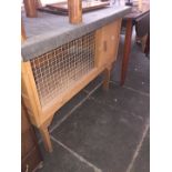 A rabbit hutch