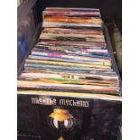 A box of vinyl singles