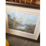 After Wendy Reeves, lake landscape scene, signed ltd edition print, 37 x 52cm, framed and glazed.