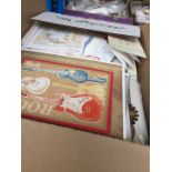 Two boxes of greetings cards