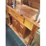 A pine washstand