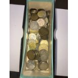 A mixed lot of coins - as listed, also including various foreign coins.