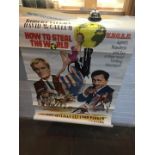 How To Steal The World (Man from Uncle), an original 1968 film poster, 27" x 41", folded and rolled.