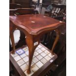 A yew wood side table