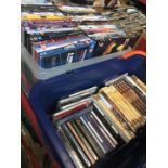 2 boxes of CDs and DVDs