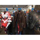 Collection of leatherware including motorcycle - 9 jackets, etc.