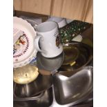 Large box of misc kitchenware etc.