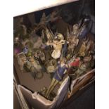 Box of fairy figures etc.