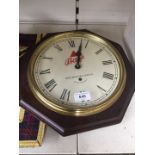 Bass advertising quartz clock