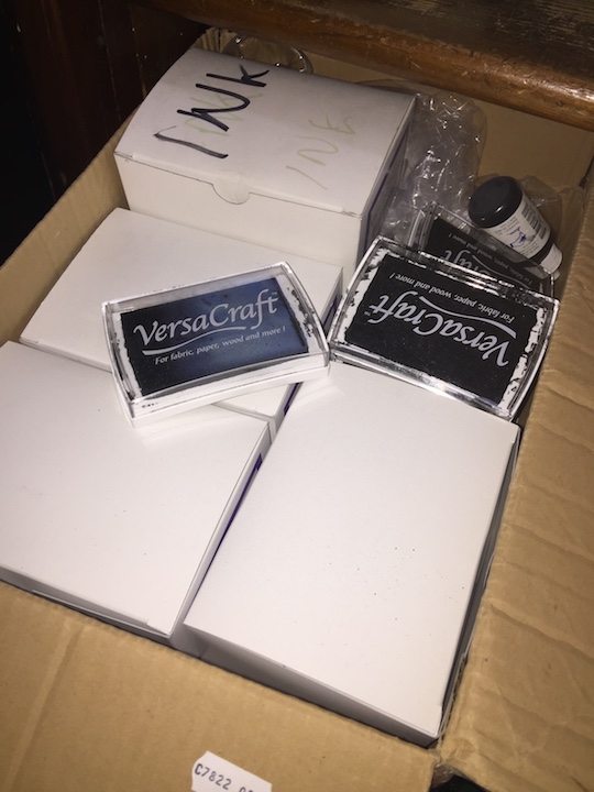 A box of Versacraft inkpads