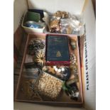 A box of costume jewellery.