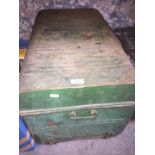 Vintage train trunk