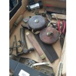 A box of vintage tools